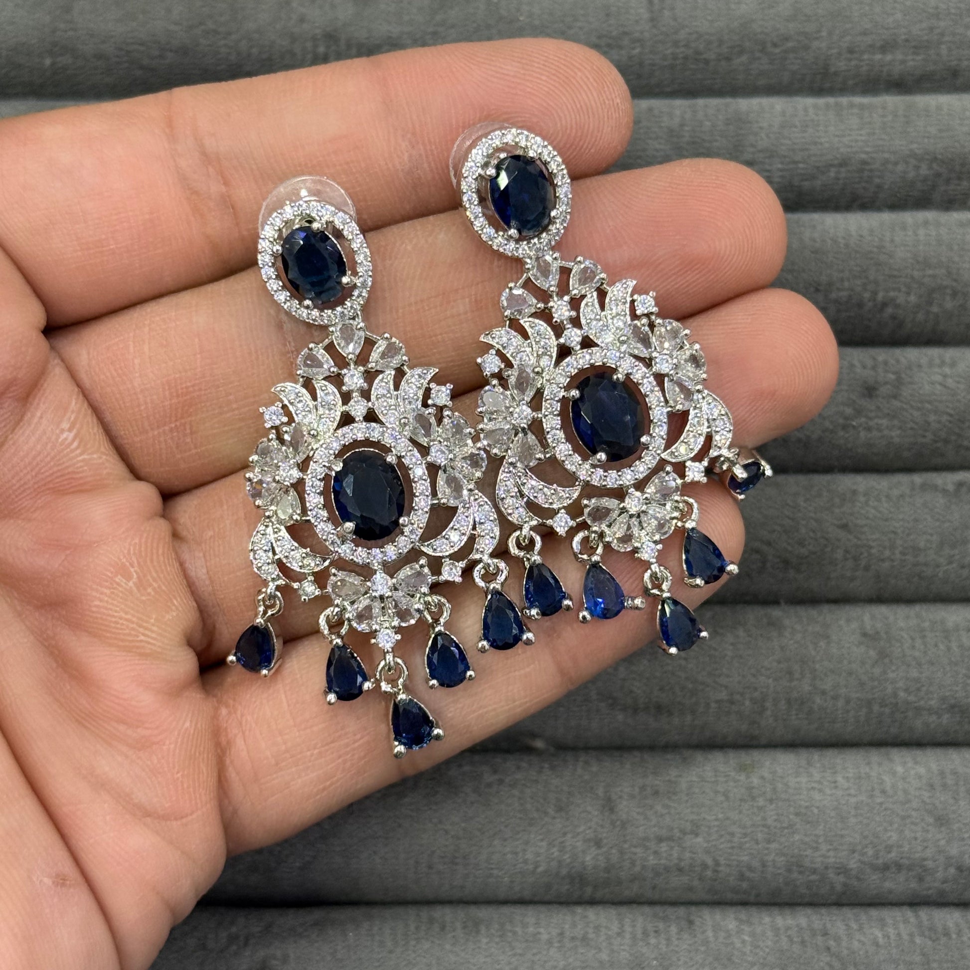 IMPERIAL CHANDELIER ZIRCON EARRINGS