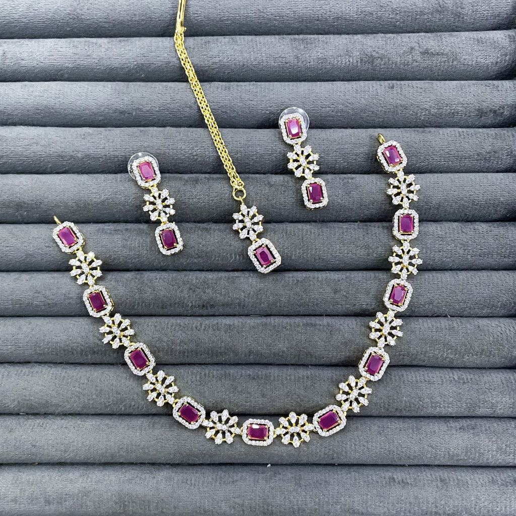 ROYAL CLUSTER NECKLACE SET