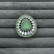 GEOMETRIC TEARDROP RINGS