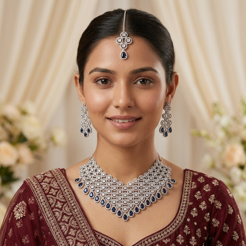 Regalia Bridal Zircon Necklace Set