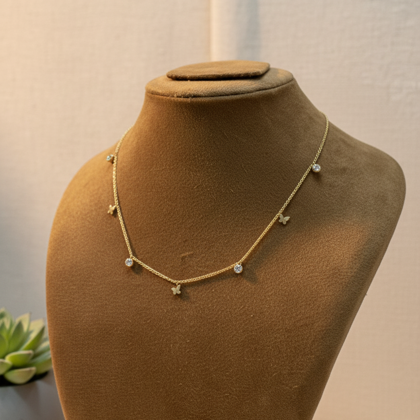 Butterfly Charm Locket