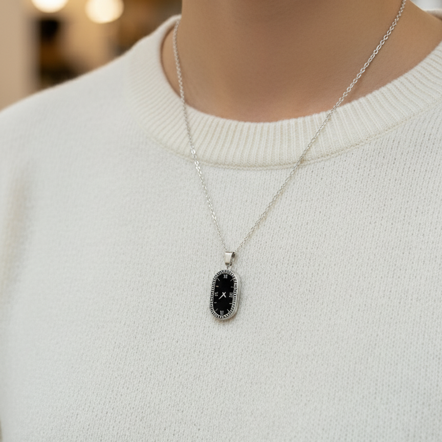 Watch Style Oval Locket