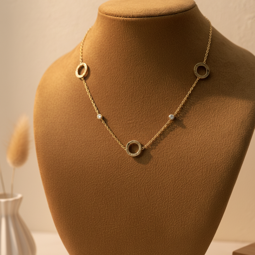 Linked Circles Locket