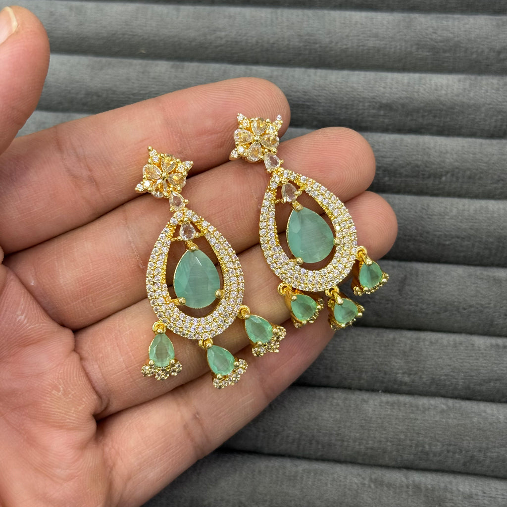 AURELIAN TEARDROP ZIRCON EARRINGS