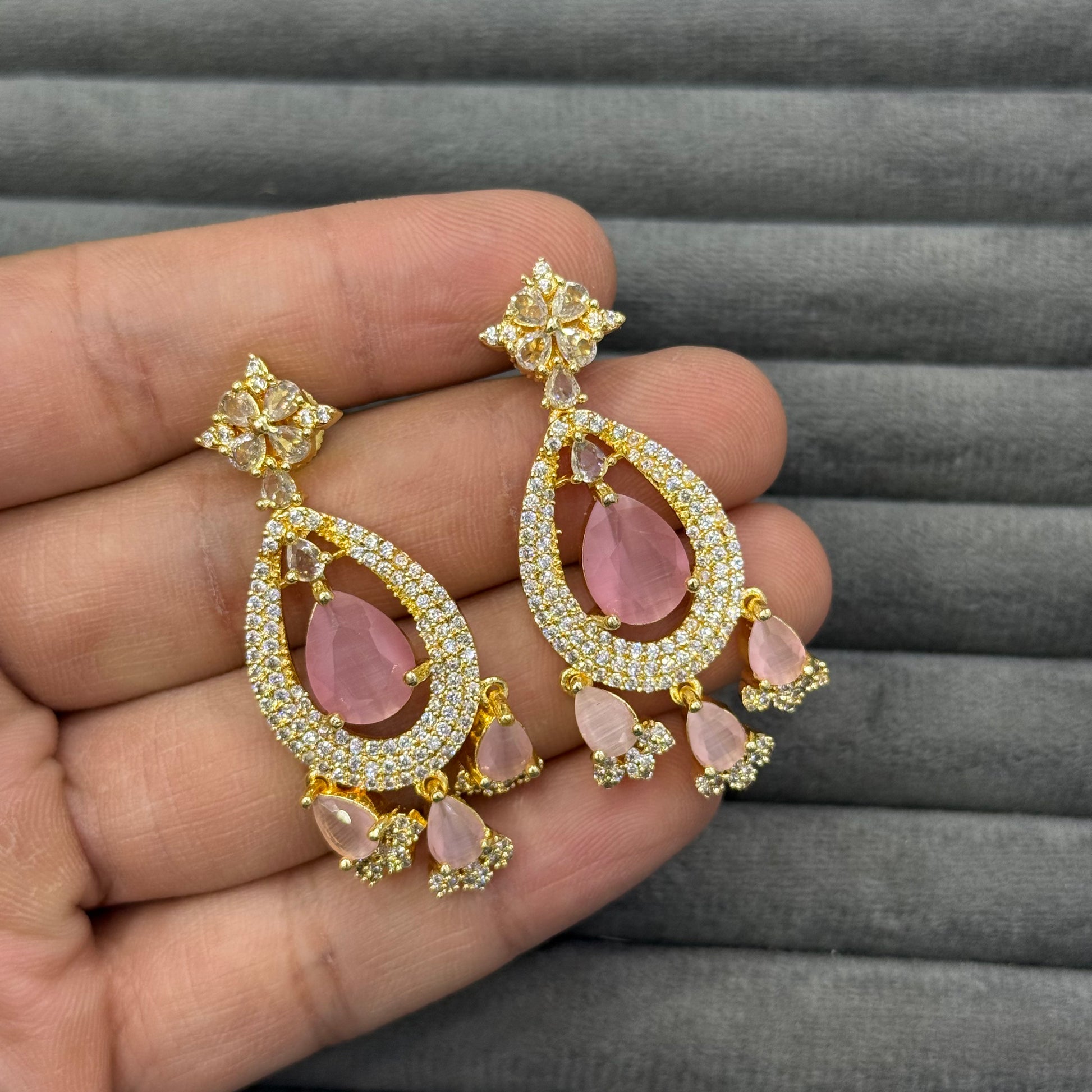 AURELIAN TEARDROP ZIRCON EARRINGS