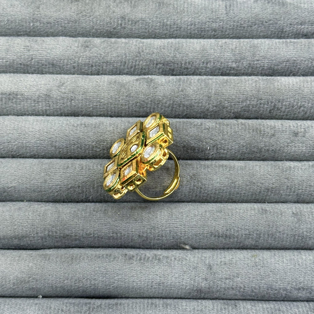 JALI WORK KUNDAN RINGS