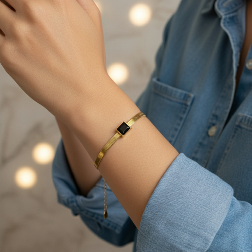 Black Stone Bracelet