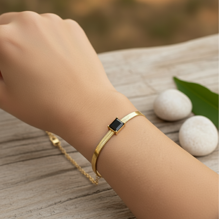 Black Stone Bracelet