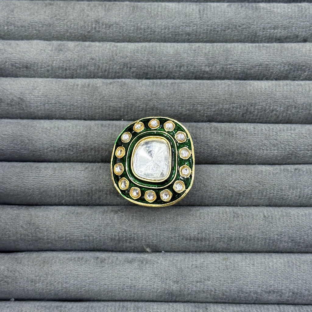 CUSHION CARPET KUNDAN RINGS