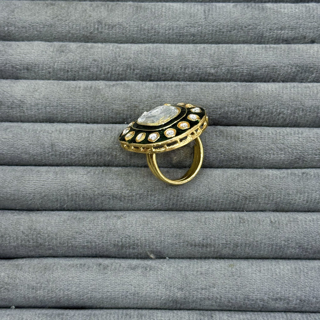 CUSHION CARPET KUNDAN RINGS