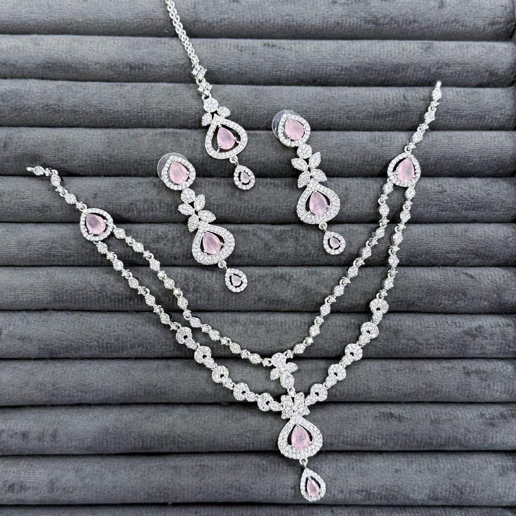 DUAL CASCADE NECKLACE SET