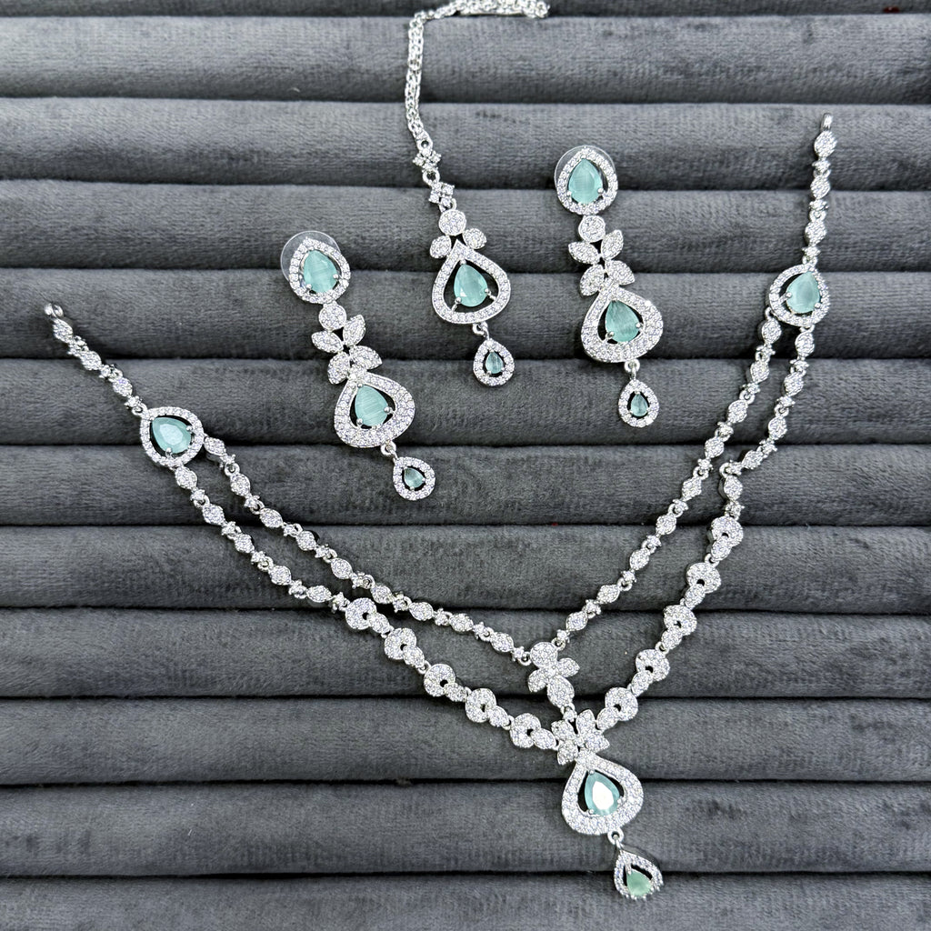 DUAL CASCADE NECKLACE SET