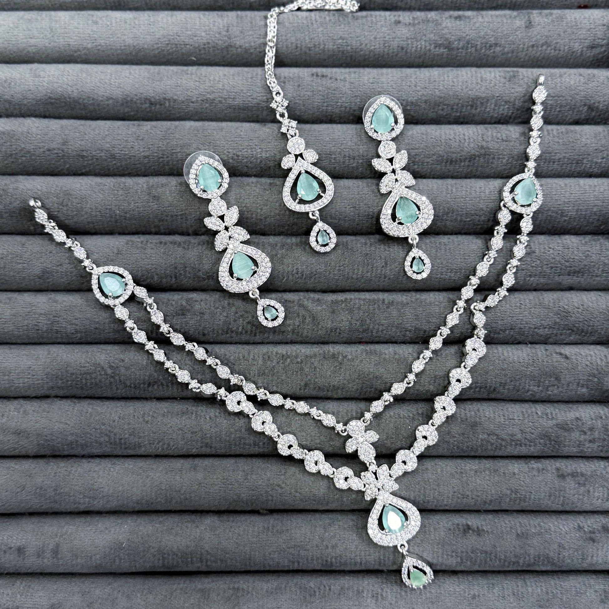DUAL CASCADE NECKLACE SET