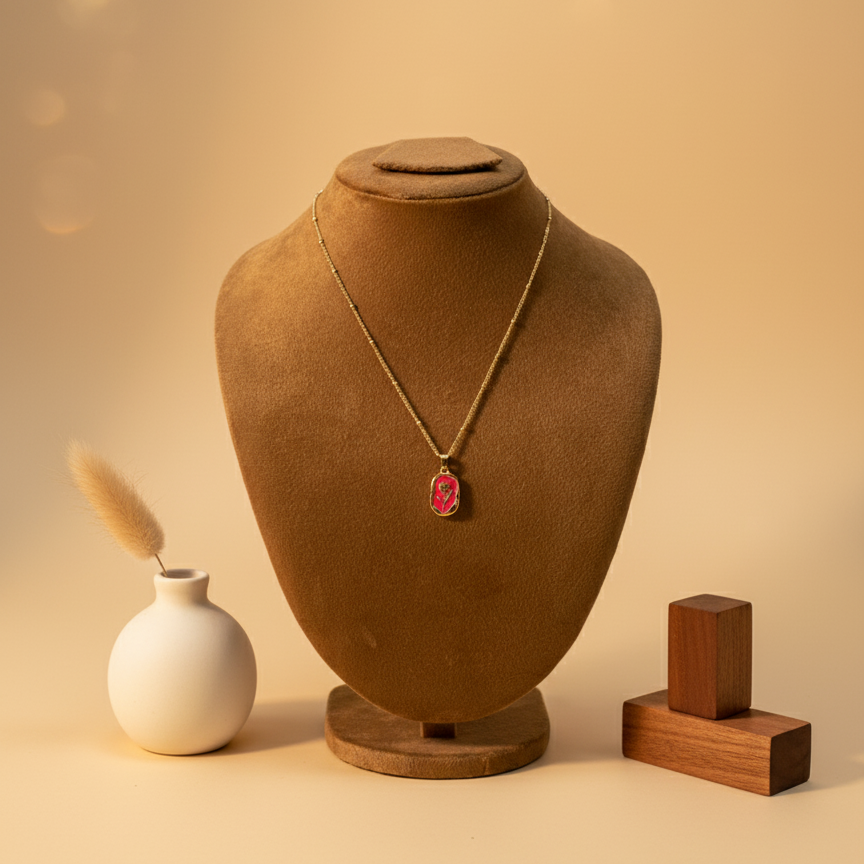 Rose Engraved  Locket