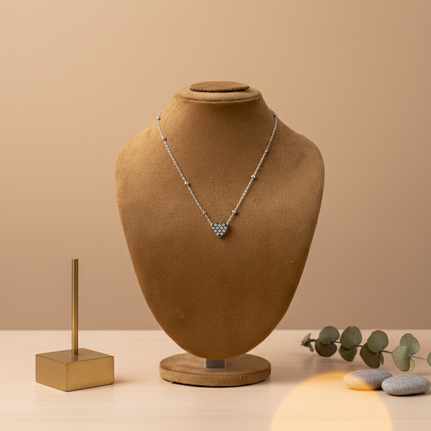 Checker Heart Locket