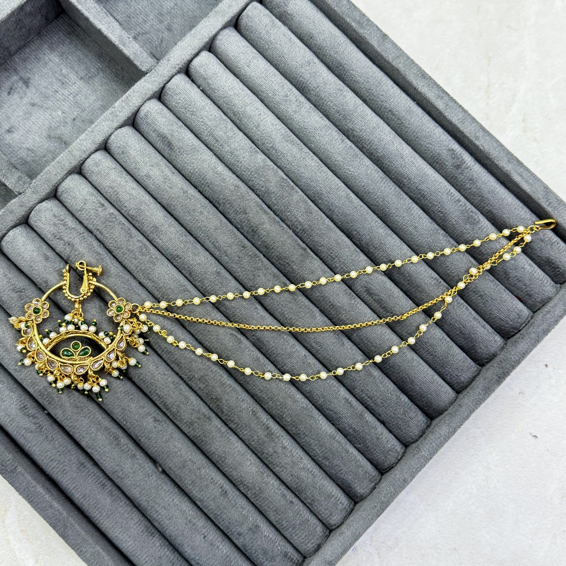 EMERALD GALAXY NOSE RING