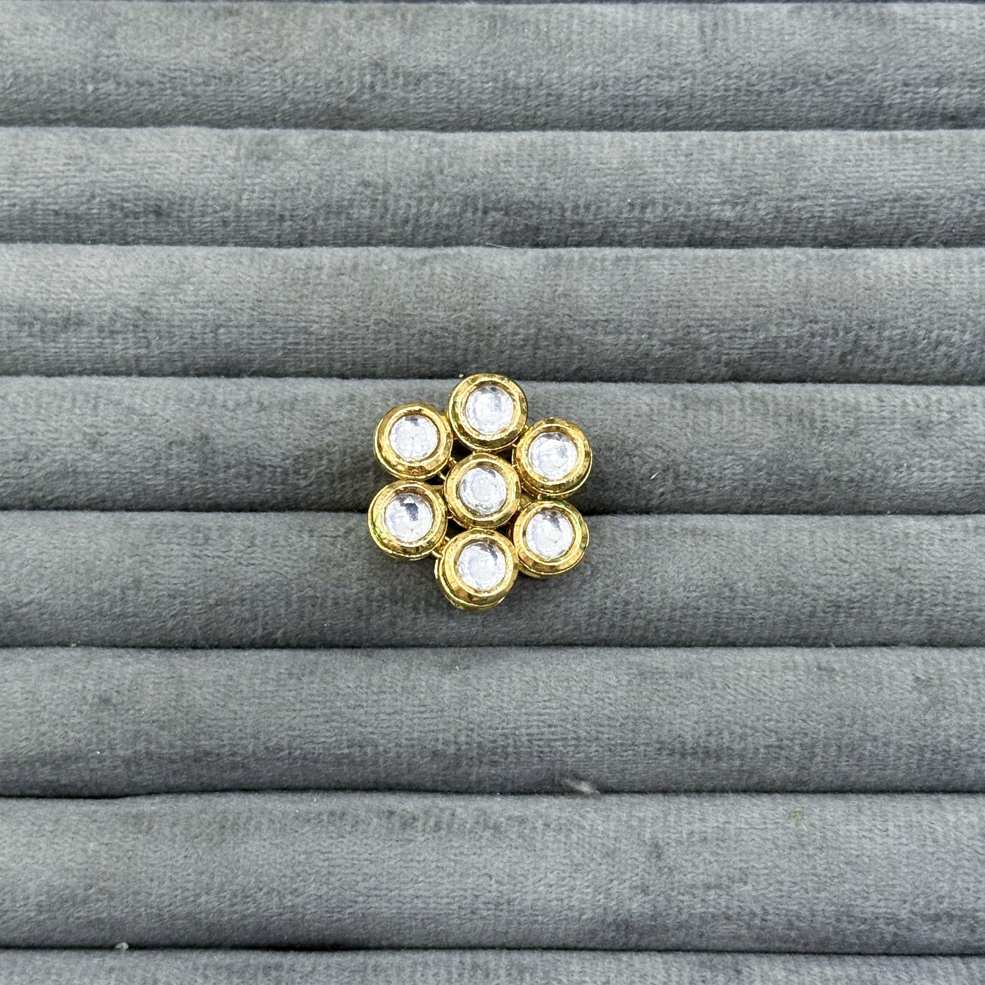 TRADITIONAL LOTUS KUNDAN RINGS