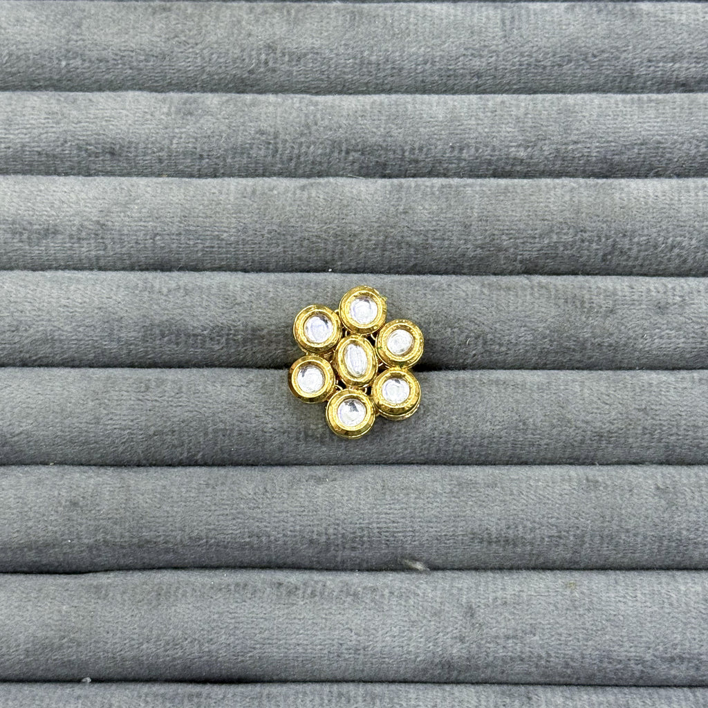 ROUND FLOWER KUNDAN RINGS