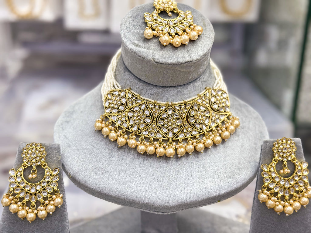 GARDEN OF EDEN KUNDAN NECKLACE SET