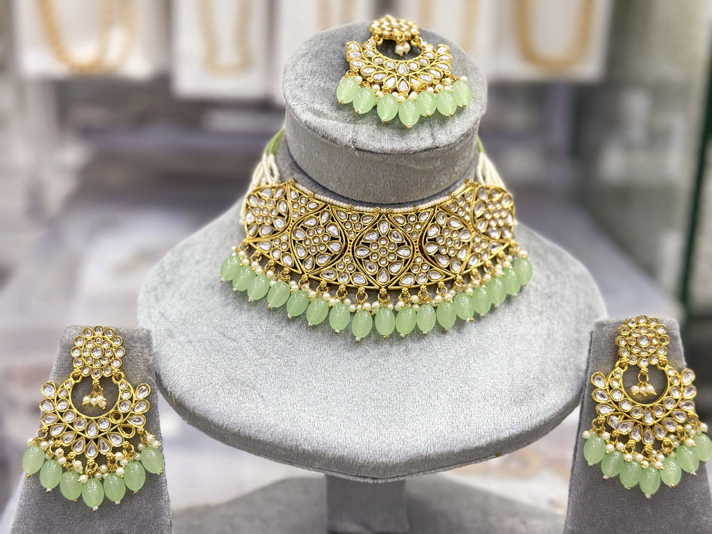 GARDEN OF EDEN KUNDAN NECKLACE SET