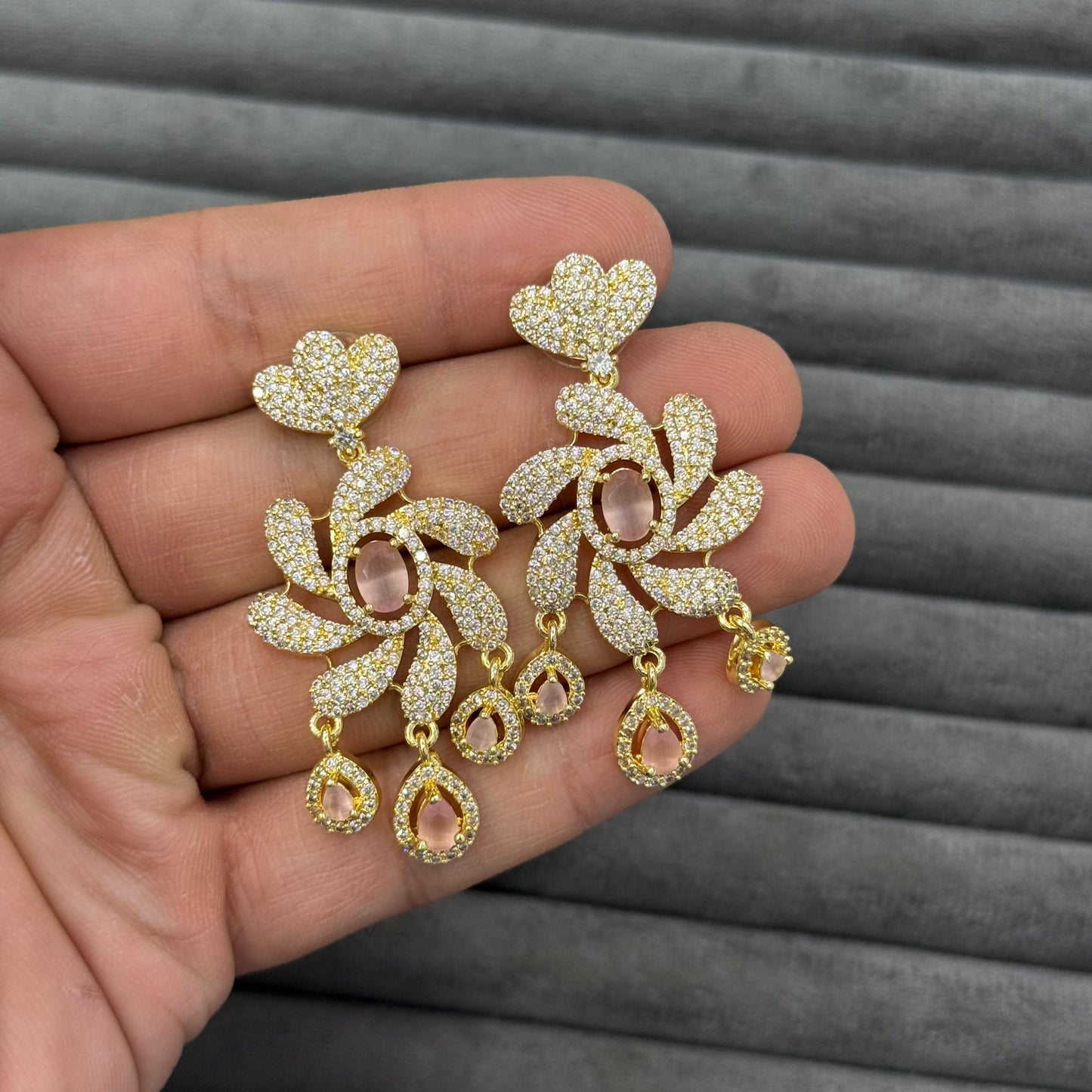 AURORA VINE ZIRCON EARRINGS