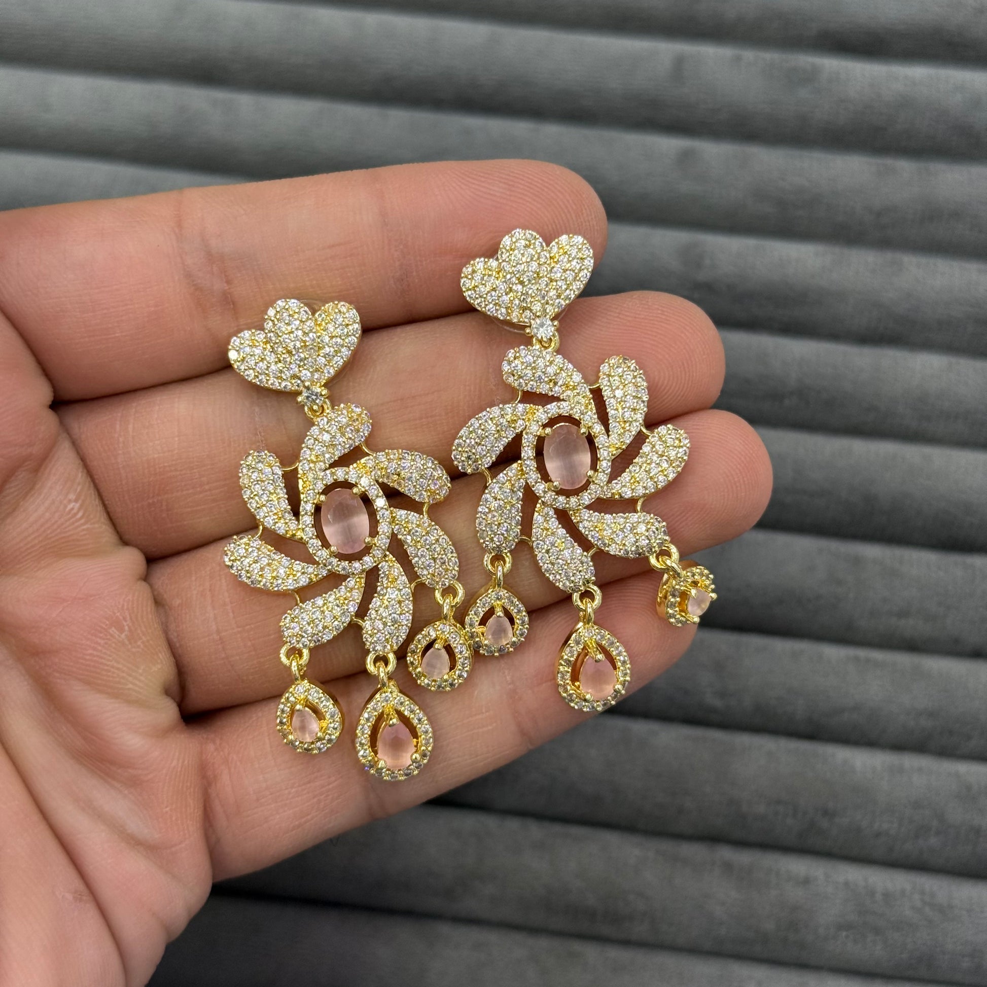 AURORA VINE ZIRCON EARRINGS