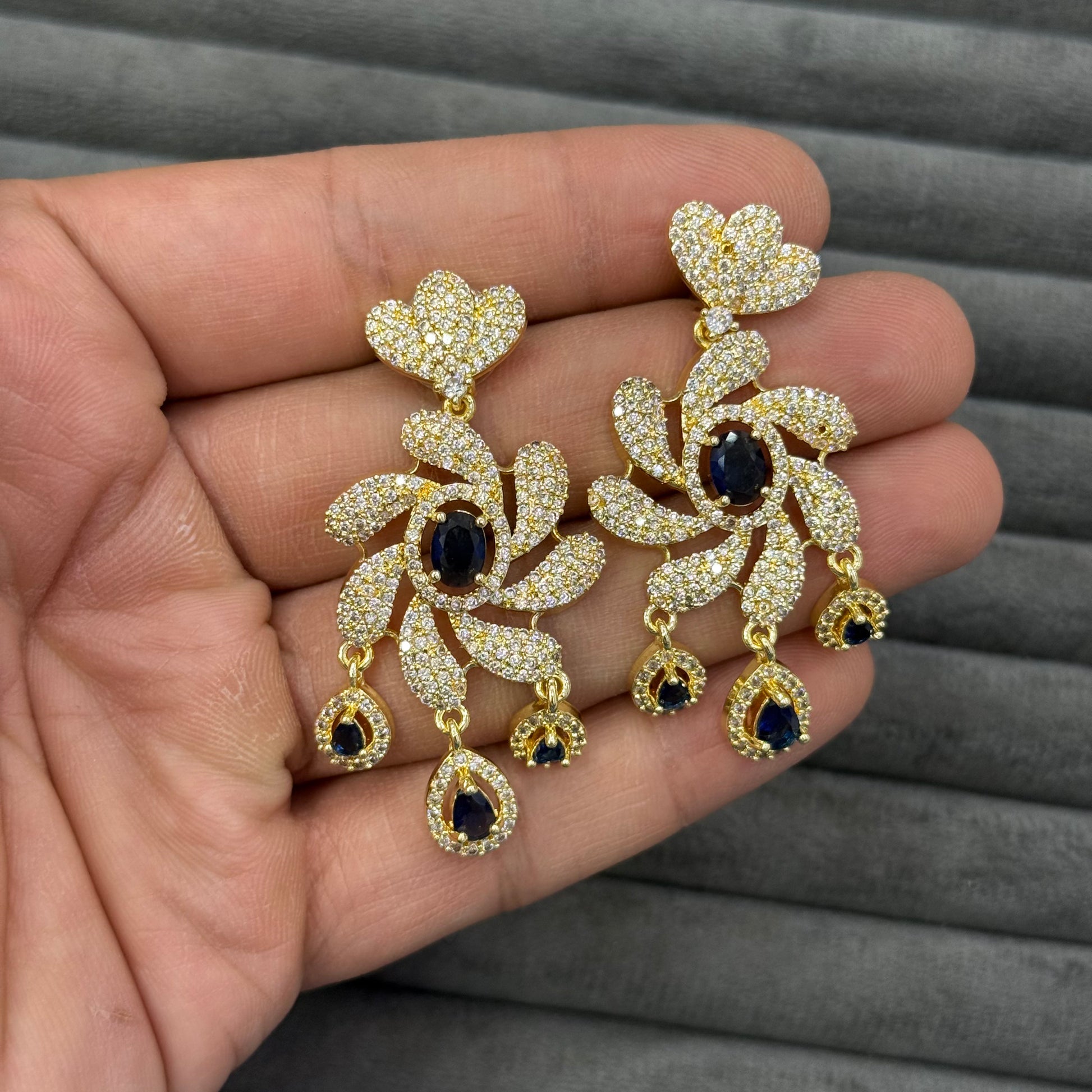 AURORA VINE ZIRCON EARRINGS