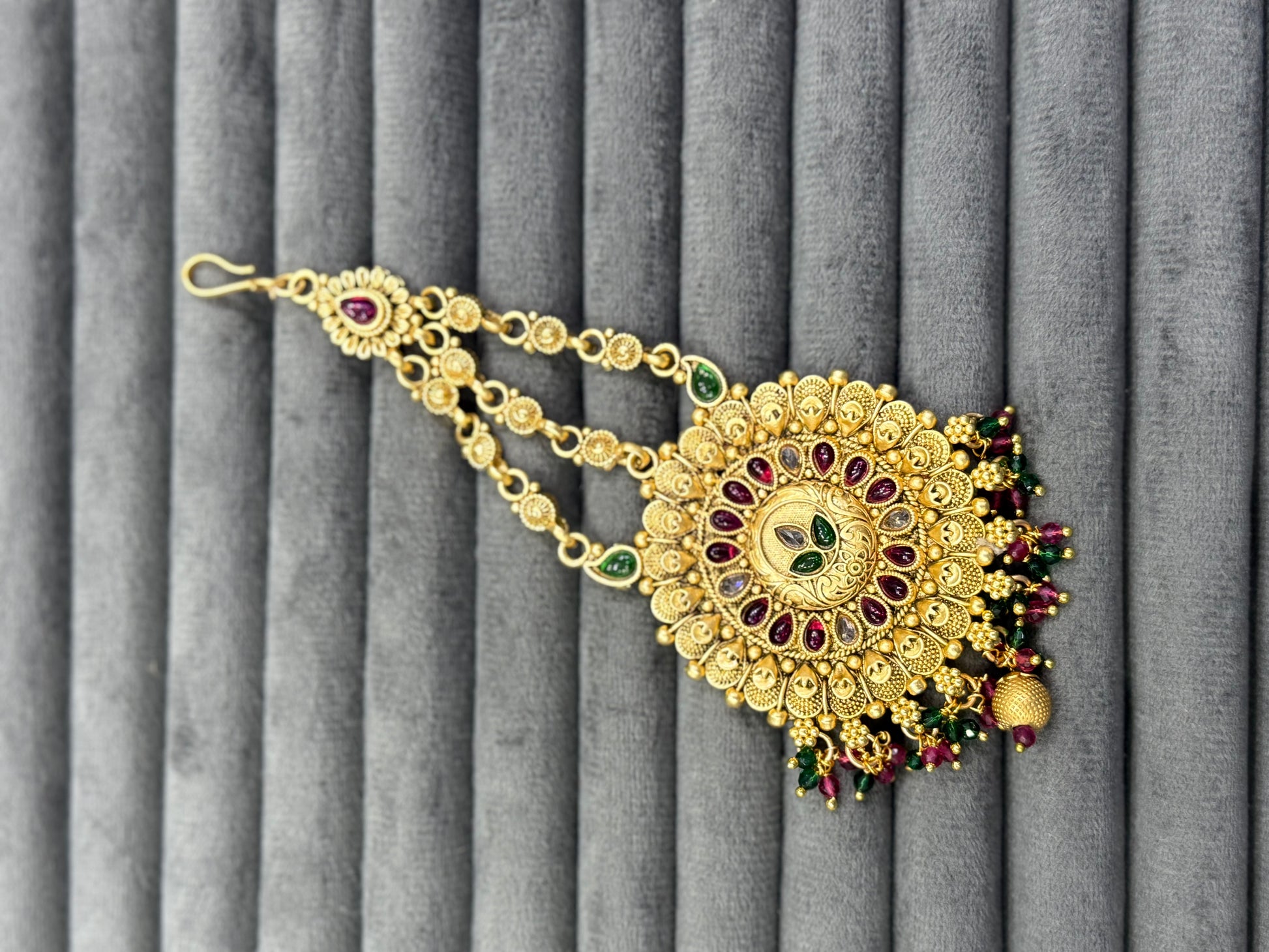 SHAHI BEGUM CULTURAL ENAMEL RAJWADI JHUMAR