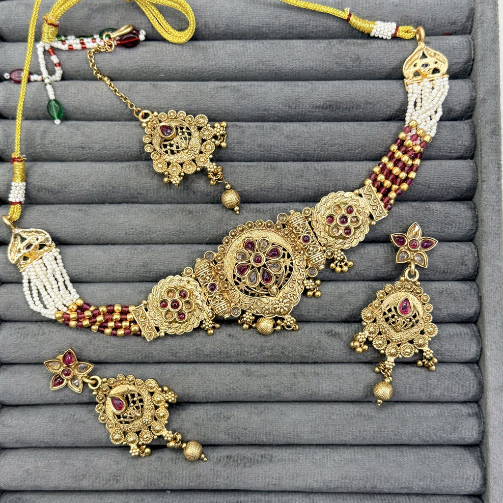 SHRINGAR MANI RAJWARI CHOKER SET