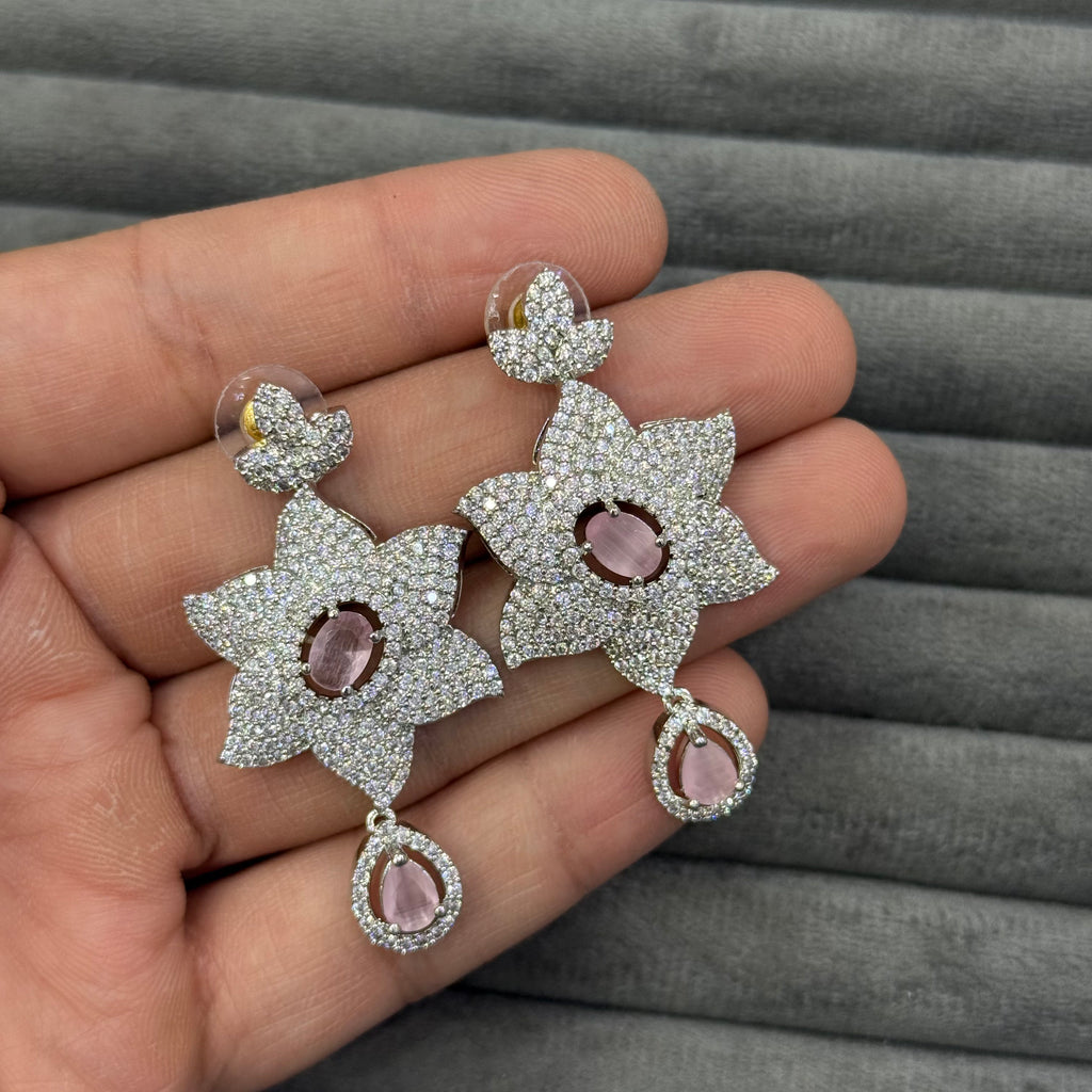 STELLAR BLOOM ZIRCON EARRINGS