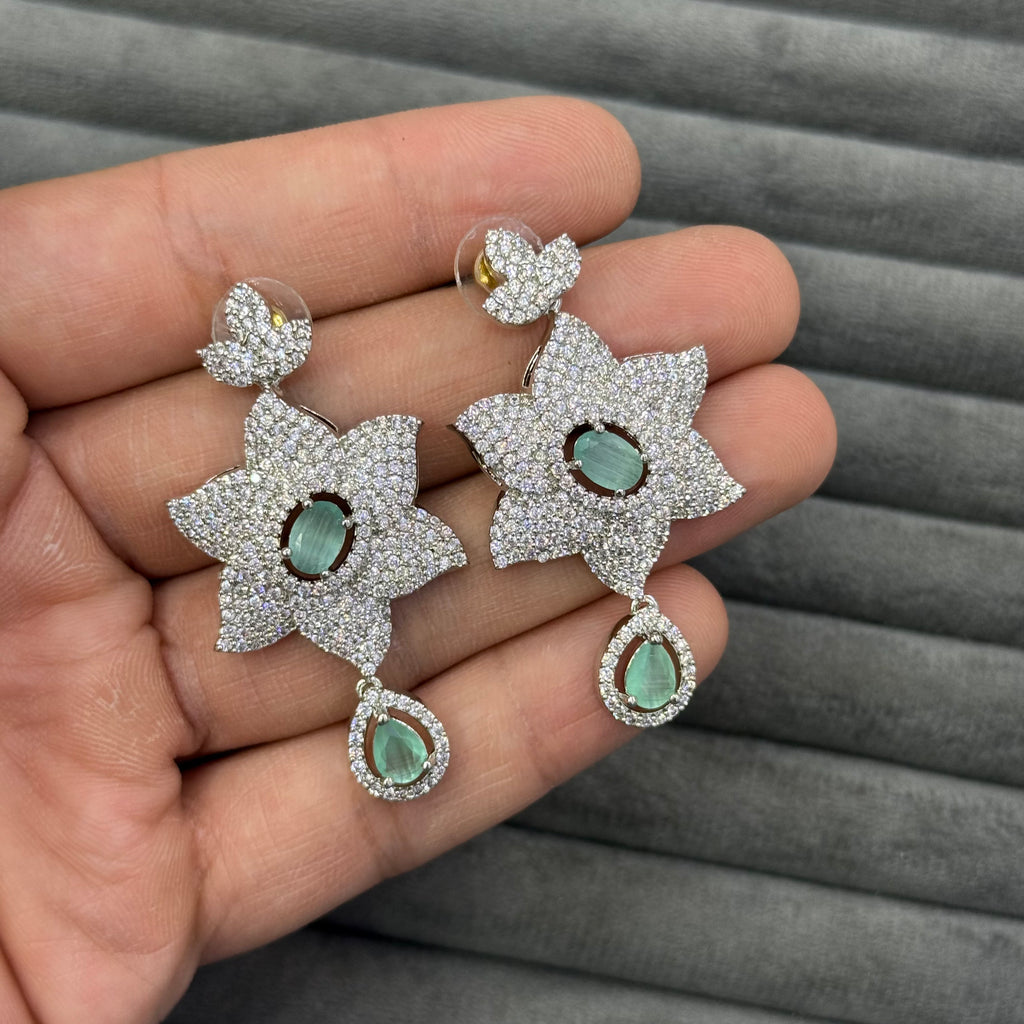 STELLAR BLOOM ZIRCON EARRINGS