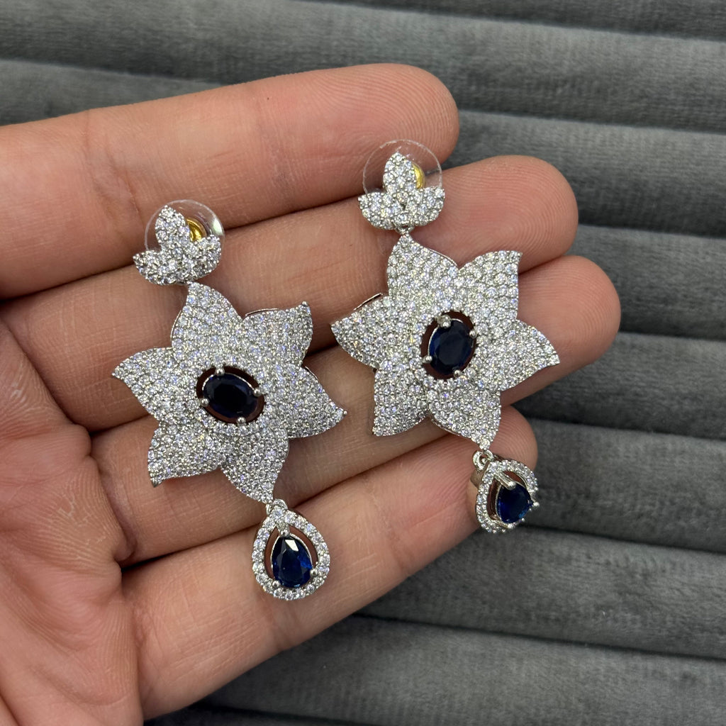 STELLAR BLOOM ZIRCON EARRINGS