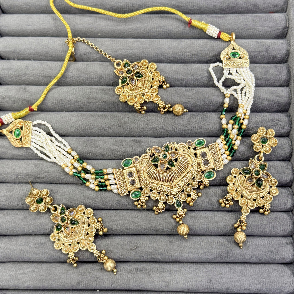HEERA MANI RAJWARI CHOKER SET