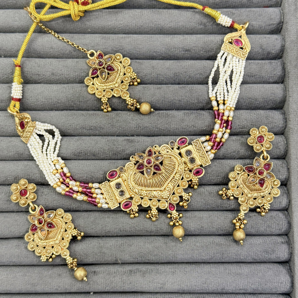 HEERA MANI RAJWARI CHOKER SET