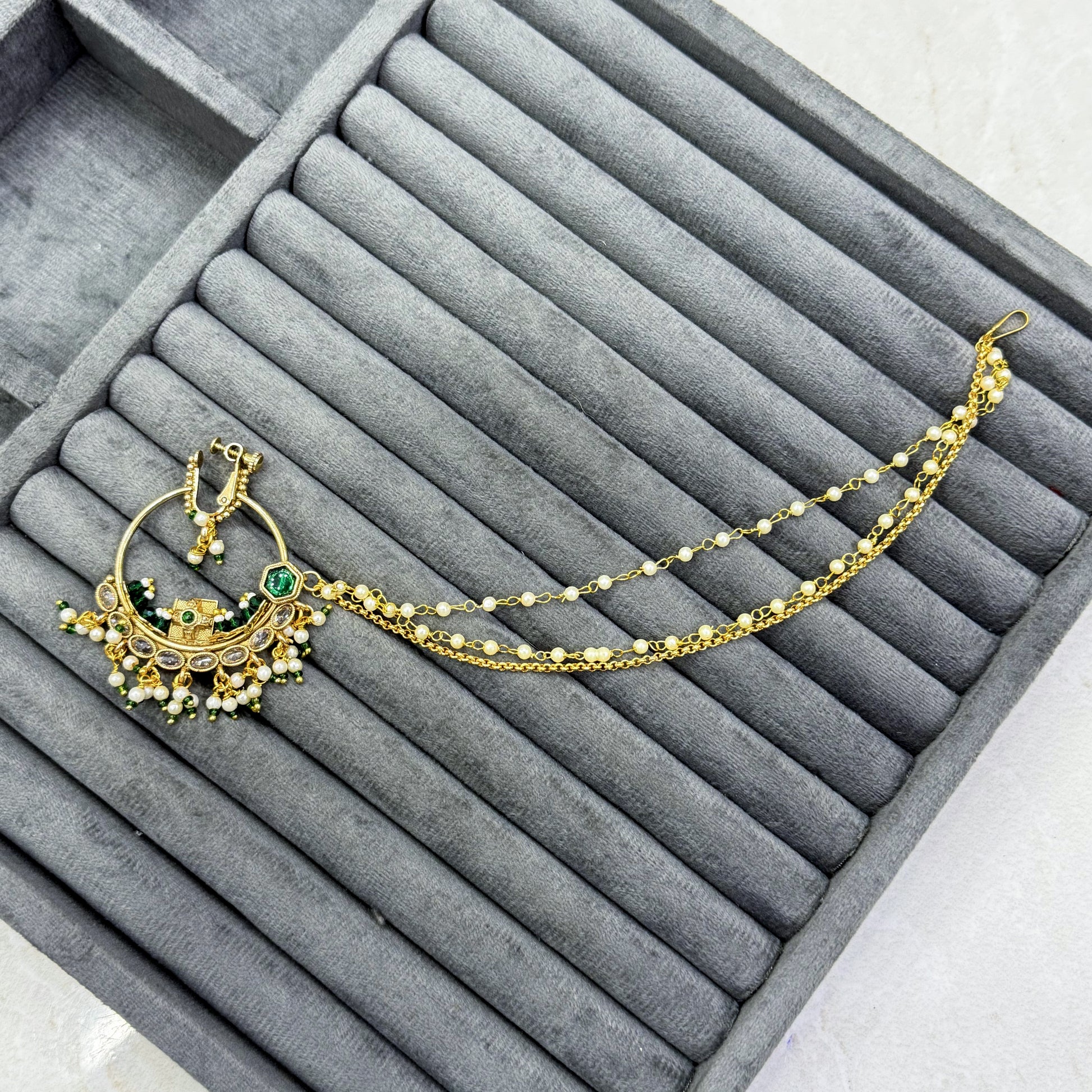 JADE IMPERIAL NOSE RING