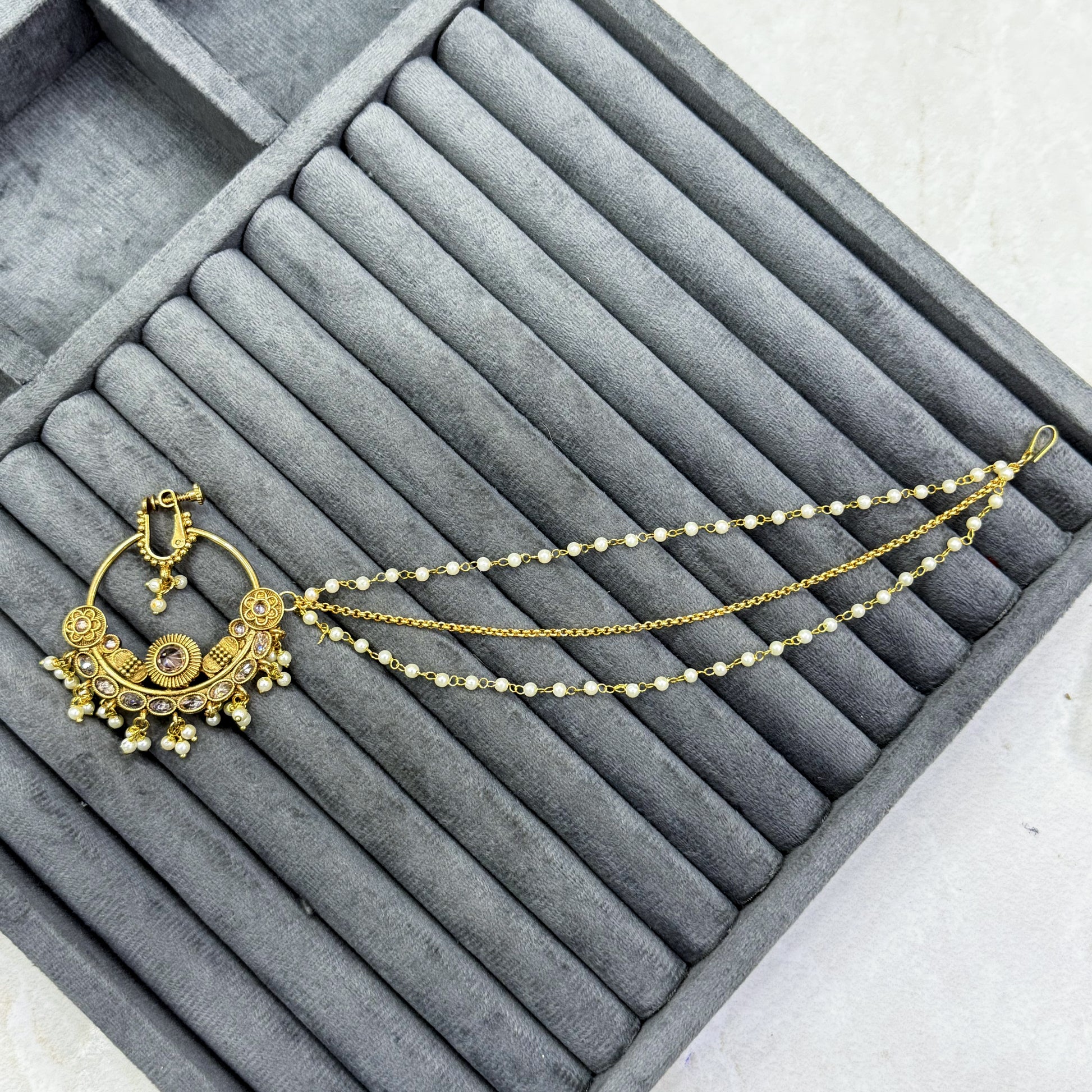 ANTIQUE LACE NOSE RING