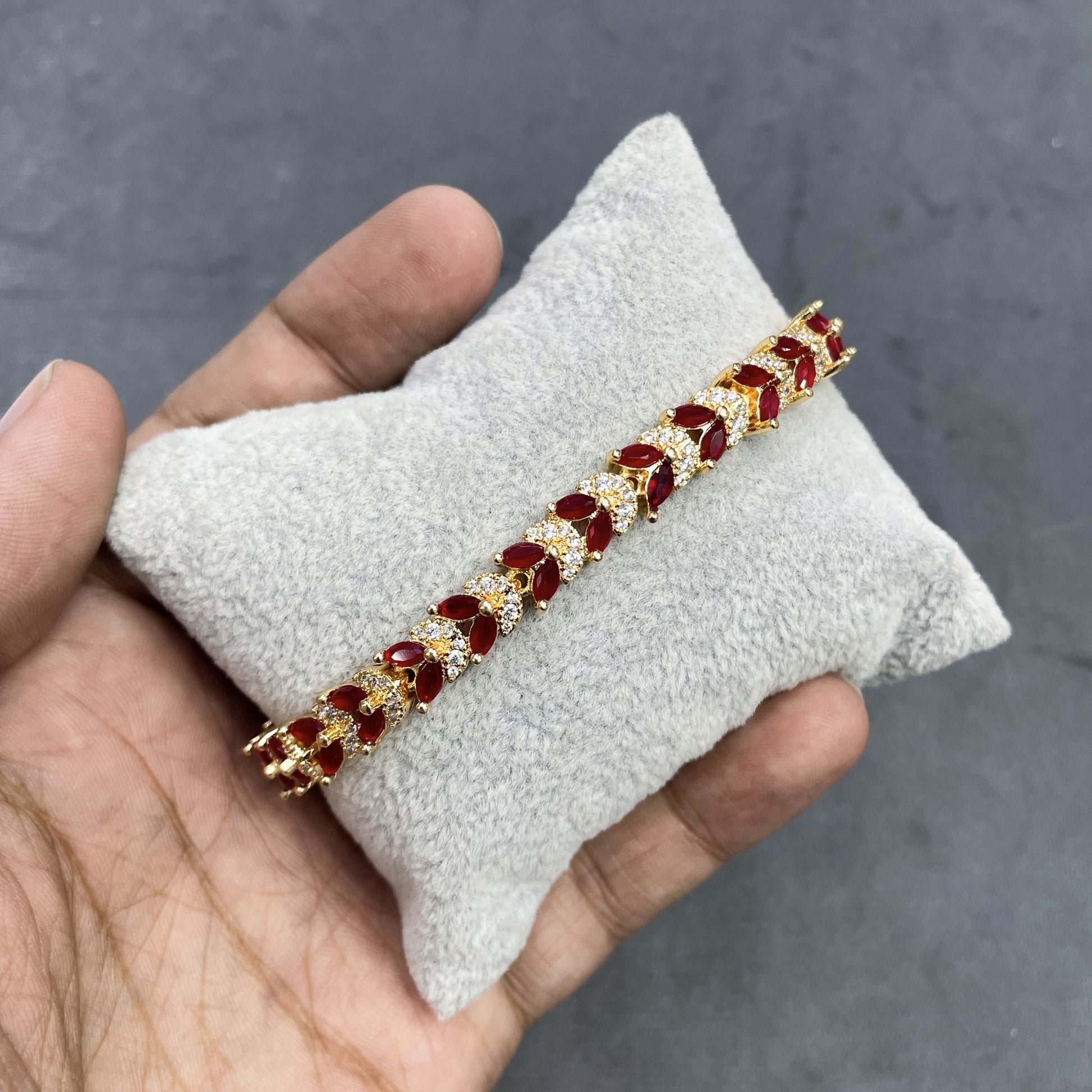 GILDED-CRIMSON-ZIRCON-BRACELET