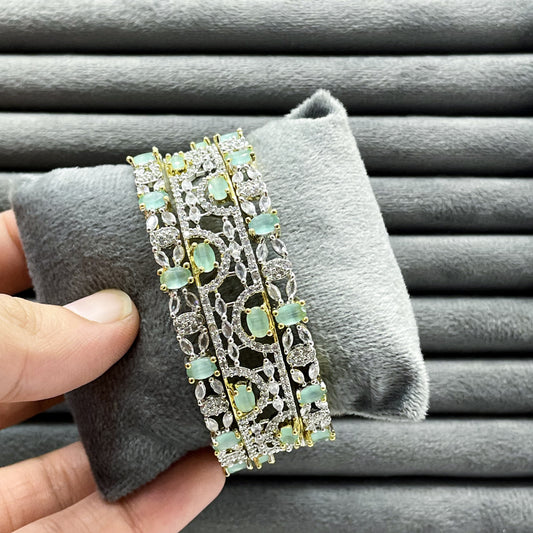 MAJESTIC LATTICE ZIRCON BANGLES