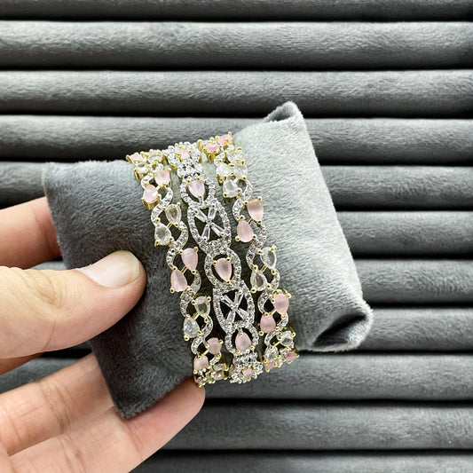 ETHEREAL DEWDROP ZIRCON BANGLES