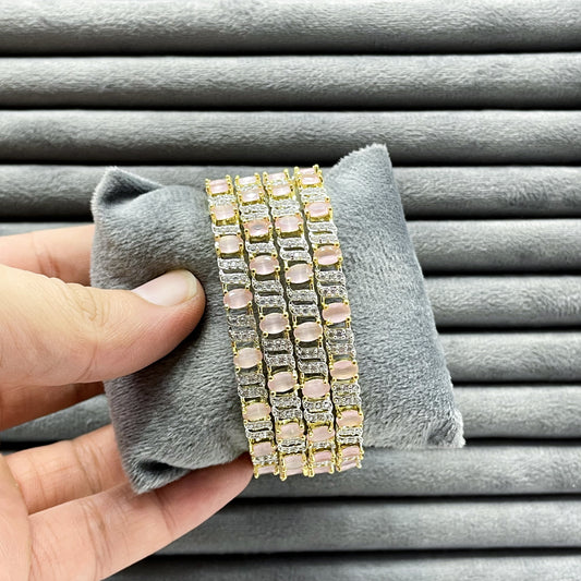 BAROQUE BRICK ZIRCON BANGLES