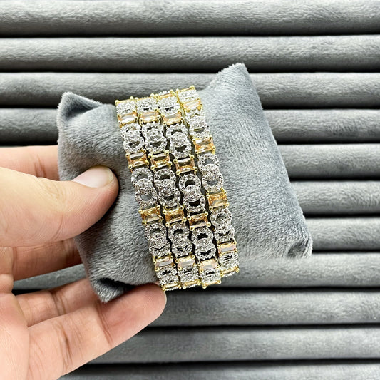 ROYAL TRELLIS ZIRCON BANGLES