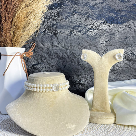 OPALINE FROST ZIRCON CHOKER