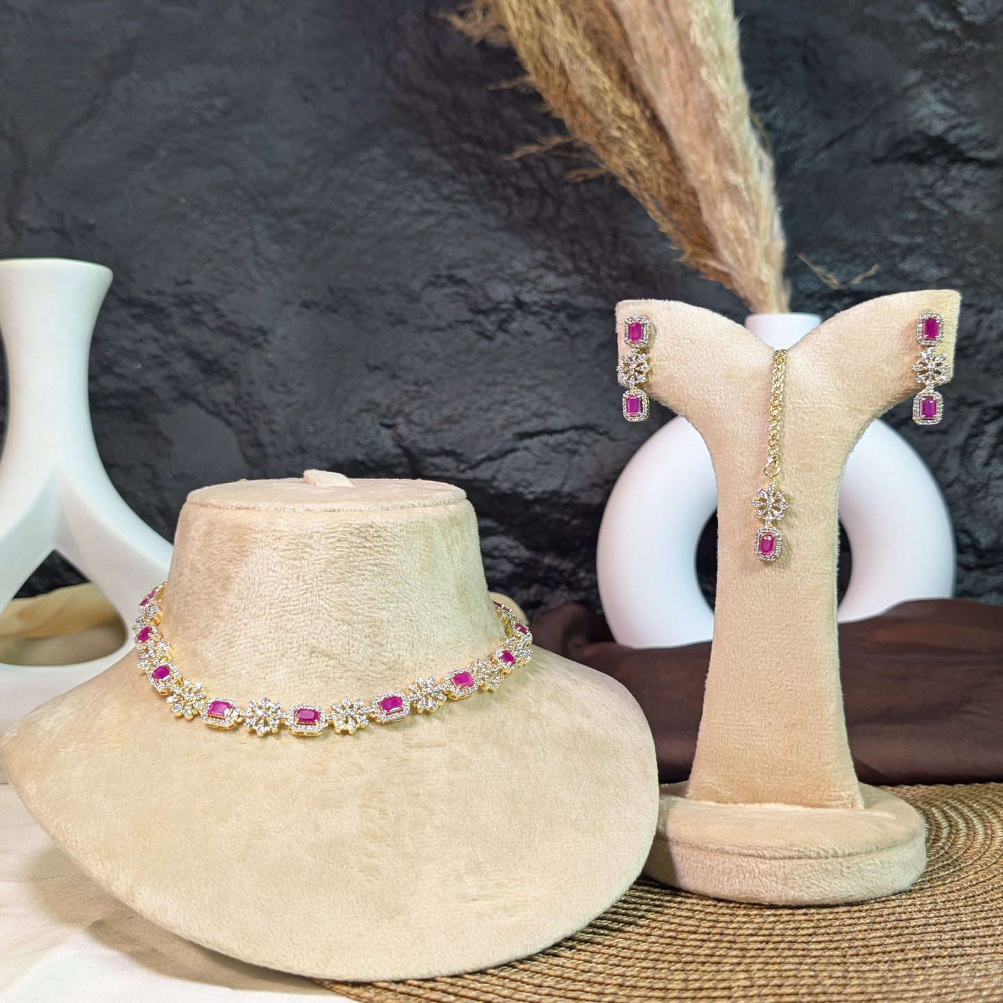 ROYAL CLUSTER NECKLACE SET