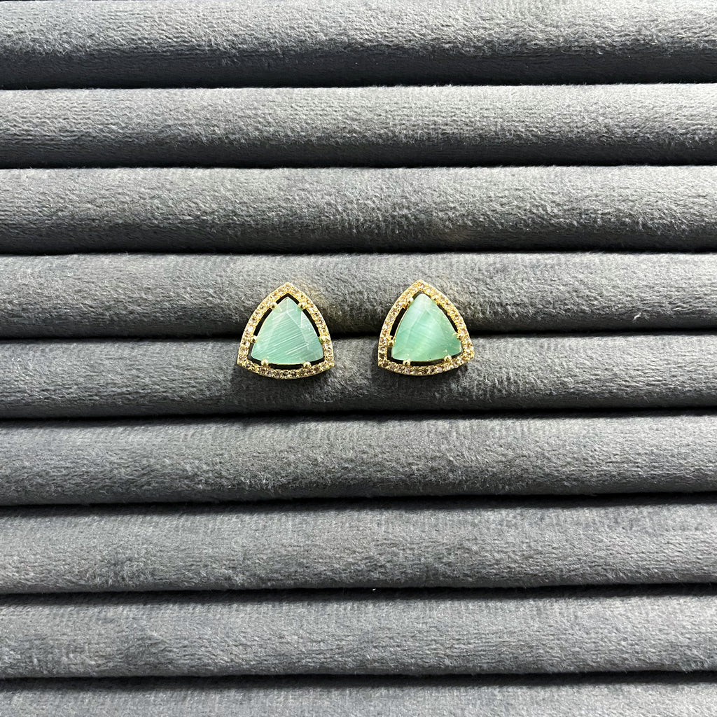 TRIANGLE AURA STUDS