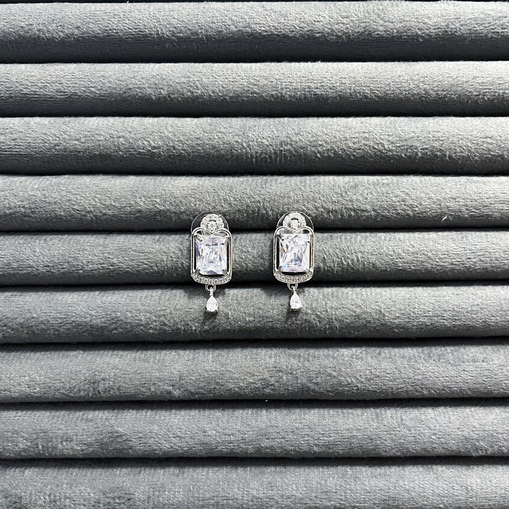 RECTANGLE PENDANT STUDS