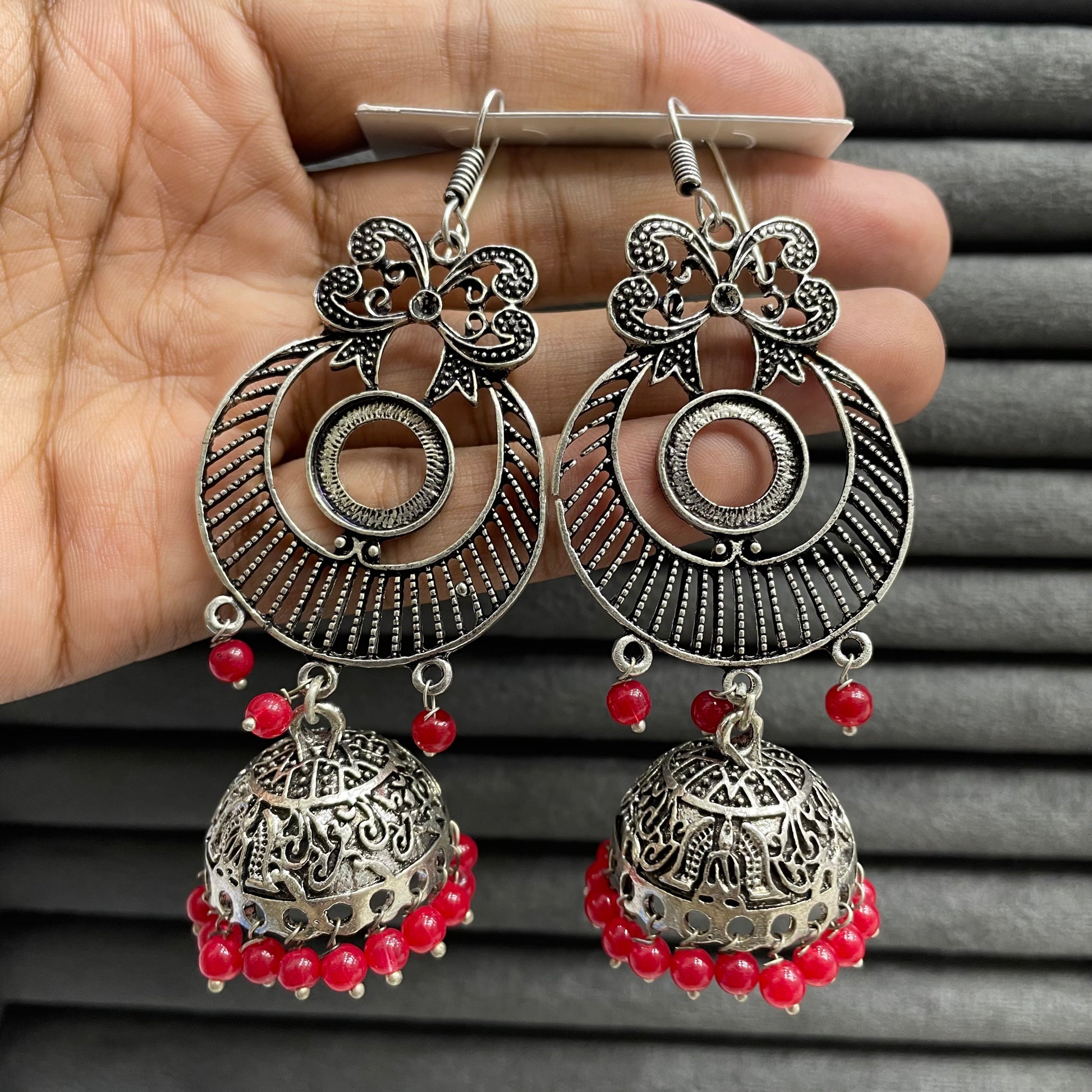 BAROQUE FAN EARRINGS
