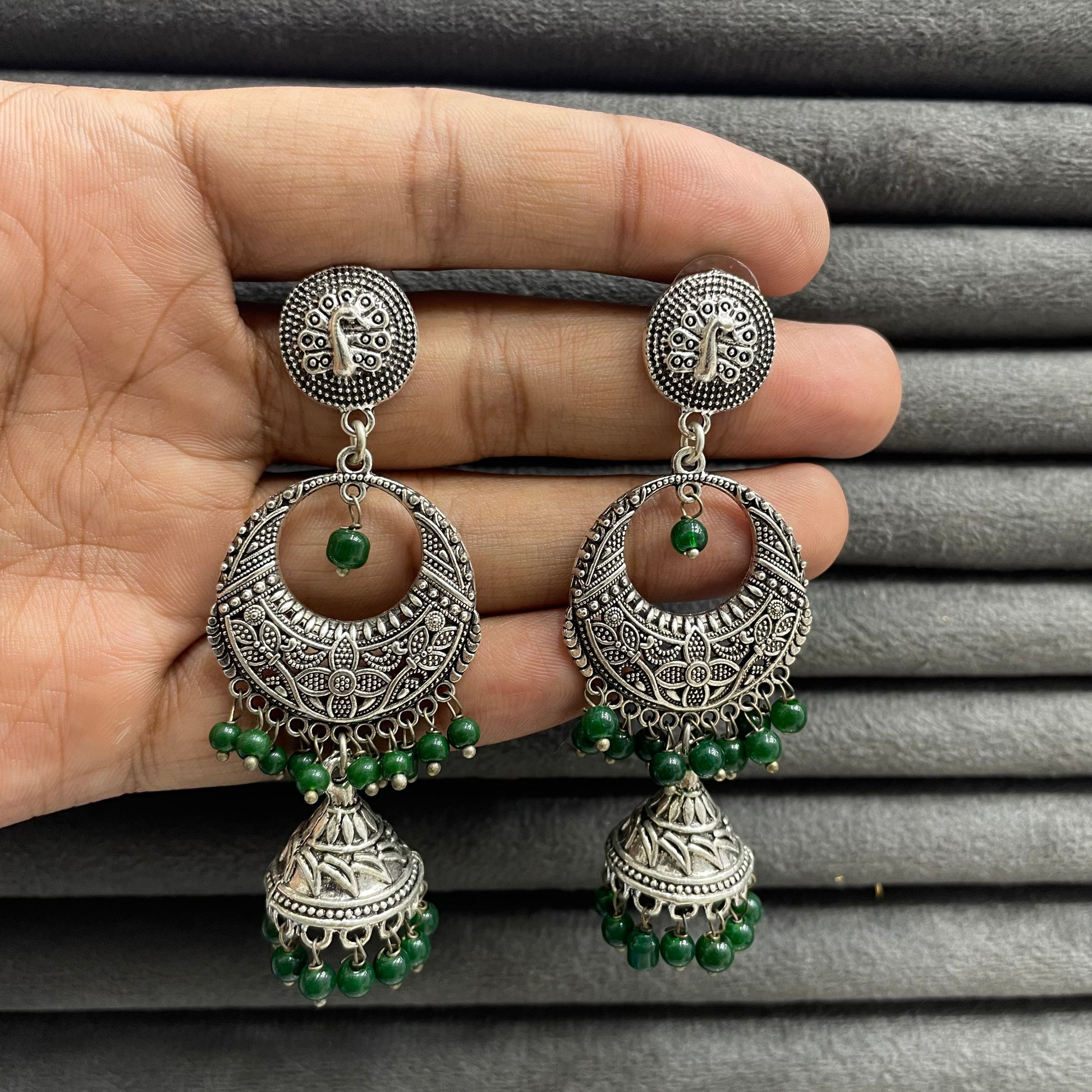 CRESCENT MAHAL EARRINGS
