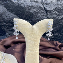 Silver Wave Zircon NECKLACE SET