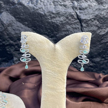 Silver Wave Zircon NECKLACE SET