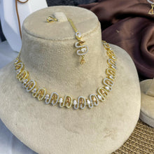 Gilded Wave Zircon NECKLACE SET